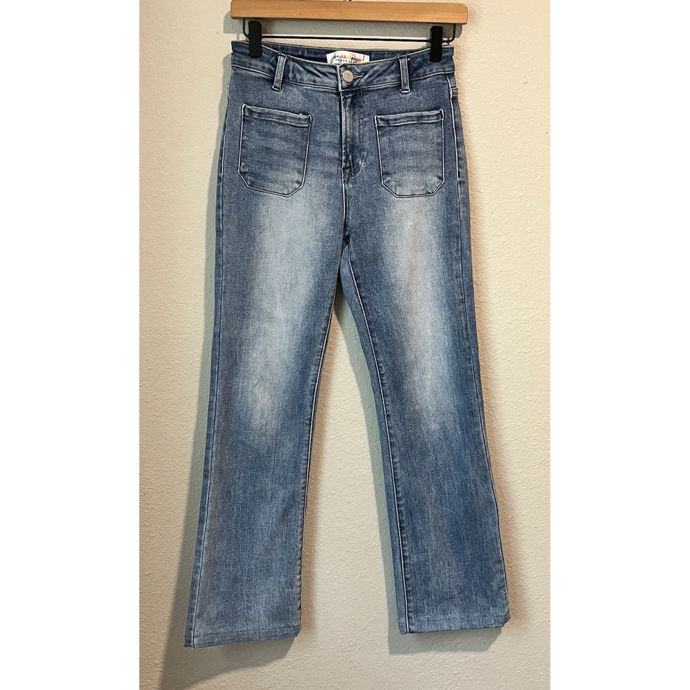 Freckled Poppy x Risen Jeans Women's 3/26 Wide Leg Pants Stretch Boho Hippie